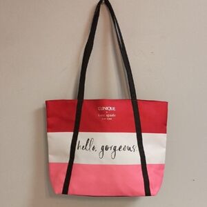 Clinique Kate Spade New York Tote Bag Reusable Purse Hello Gorgeous